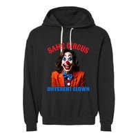 Same Circus Different Clown Funny Kamala Clown 2024 Garment-Dyed Fleece Hoodie