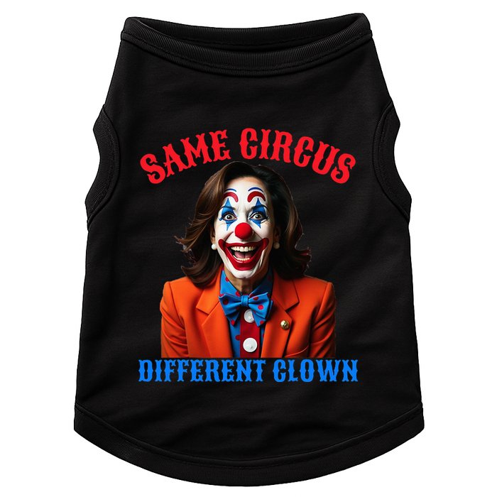 Same Circus Different Clown Funny Kamala Clown 2024 Doggie Tank