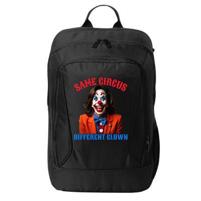 Same Circus Different Clown Funny Kamala Clown 2024 City Backpack