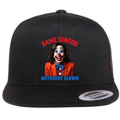Same Circus Different Clown Funny Kamala Clown 2024 Flatbill Hat