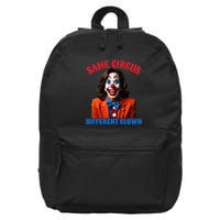 Same Circus Different Clown Funny Kamala Clown 2024 16 in Basic Backpack