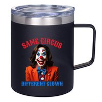 Same Circus Different Clown Funny Kamala Clown 2024 12oz Stainless Steel Coffee Mug