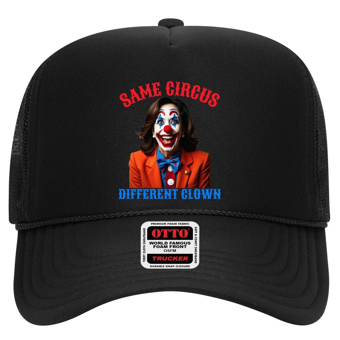 Same Circus Different Clown Funny Kamala Clown 2024 Trucker Hat