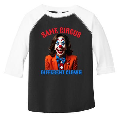 Same Circus Different Clown Funny Kamala Clown 2024 Toddler Fine Jersey T-Shirt