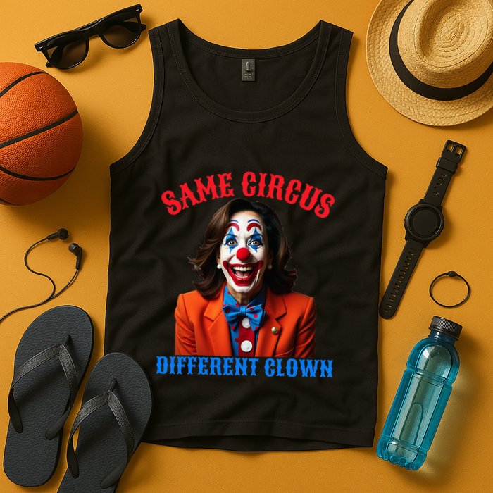 Same Circus Different Clown Funny Kamala Clown 2024 Tank Top
