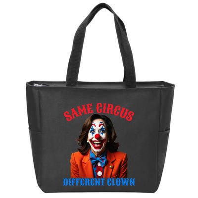 Same Circus Different Clown Funny Kamala Clown 2024 Zip Tote Bag