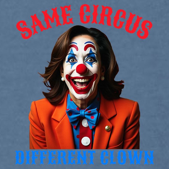 Same Circus Different Clown Funny Kamala Clown 2024 Garment-Dyed Sweatshirt