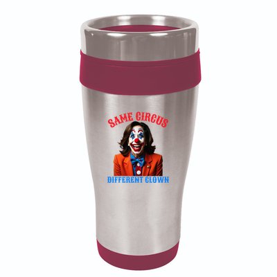 Same Circus Different Clown Funny Kamala Clown 2024 16oz Travel Tumbler
