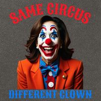 Same Circus Different Clown Funny Kamala Clown 2024 Cotton Canvas Backpack