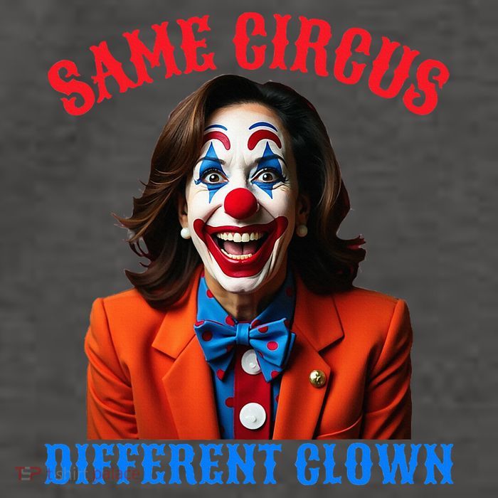 Same Circus Different Clown Funny Kamala Clown 2024 Vector Backpack