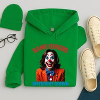 Same Circus Different Clown Funny Kamala Clown 2024 Hoodie