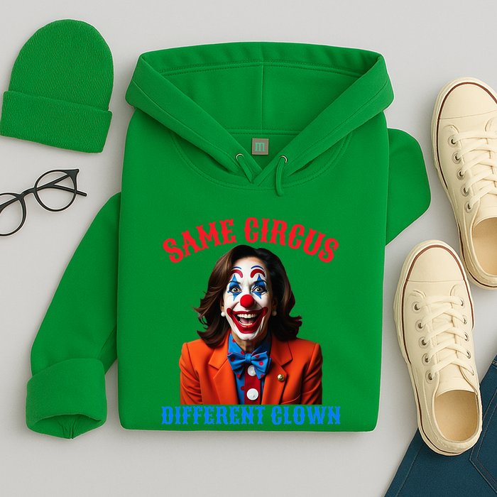 Same Circus Different Clown Funny Kamala Clown 2024 Hoodie