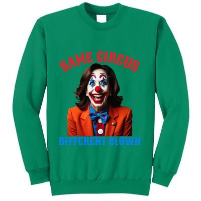 Same Circus Different Clown Funny Kamala Clown 2024 Sweatshirt