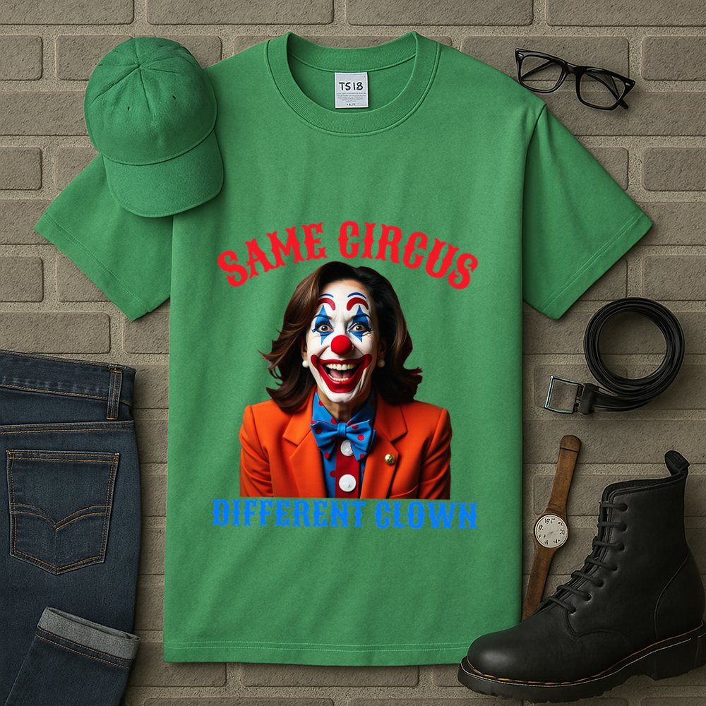 Same Circus Different Clown Funny Kamala Clown 2024 Tall T-Shirt