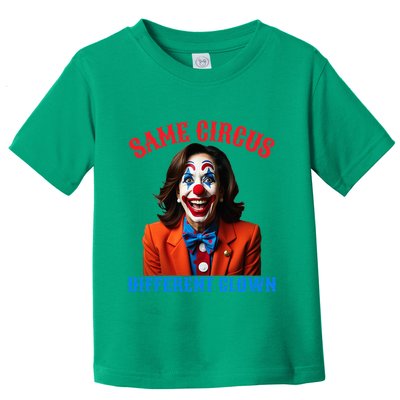Same Circus Different Clown Funny Kamala Clown 2024 Toddler T-Shirt