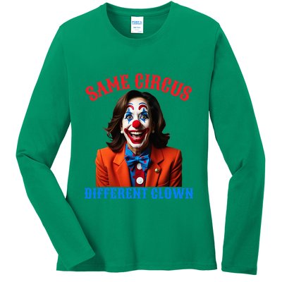 Same Circus Different Clown Funny Kamala Clown 2024 Ladies Long Sleeve Shirt
