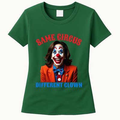 Same Circus Different Clown Funny Kamala Clown 2024 Womens T-Shirt