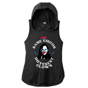 Same Circus Different Clown Funny Kamala Clown Ladies PosiCharge Tri-Blend Wicking Draft Hoodie Tank