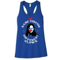 Same Circus Different Clown Funny Kamala Clown Women's Racerback Tank