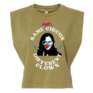 Same Circus Different Clown Funny Kamala Clown Garment-Dyed Women's Muscle Tee