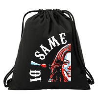 Same Circus Different Clown Funny Kamala Harris Clown Premium Drawstring Bag