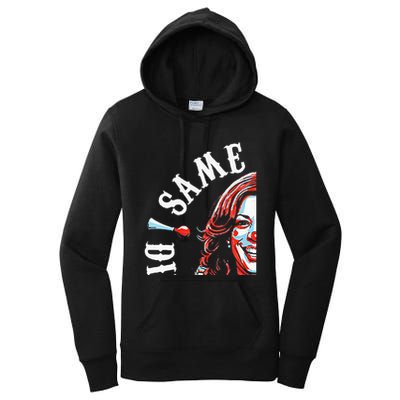 Same Circus Different Clown Funny Kamala Harris Clown Premium Women's Pullover Hoodie