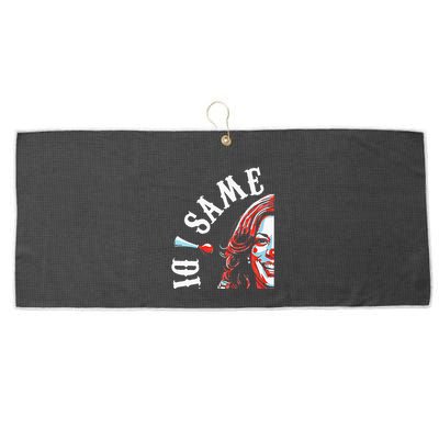 Same Circus Different Clown Funny Kamala Harris Clown Premium Large Microfiber Waffle Golf Towel