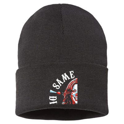 Same Circus Different Clown Funny Kamala Harris Clown Premium Sustainable Knit Beanie