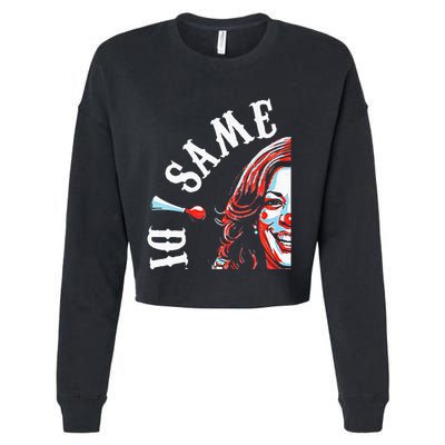 Same Circus Different Clown Funny Kamala Harris Clown Premium Cropped Pullover Crew