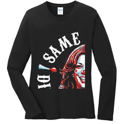 Same Circus Different Clown Funny Kamala Harris Clown Premium Ladies Long Sleeve Shirt