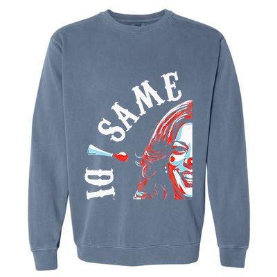 Same Circus Different Clown Funny Kamala Harris Clown Premium Garment-Dyed Sweatshirt