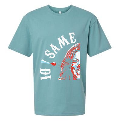 Same Circus Different Clown Funny Kamala Harris Clown Premium Sueded Cloud Jersey T-Shirt