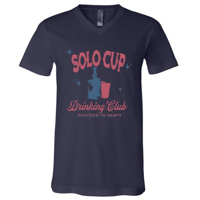 Solo Club Drinking Club V-Neck T-Shirt