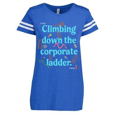 Start Climbing Down The Corporate Ladder Enza Ladies Jersey Football T-Shirt