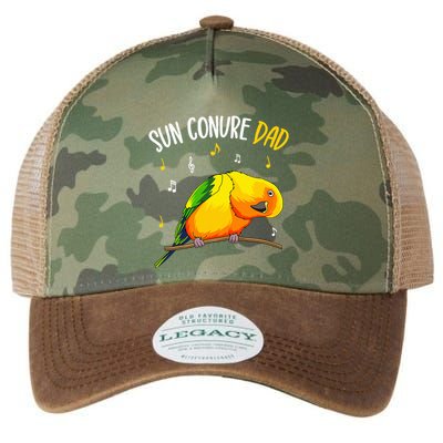 Sun Conure Dad Funny Parrot Bird Lover Legacy Tie Dye Trucker Hat