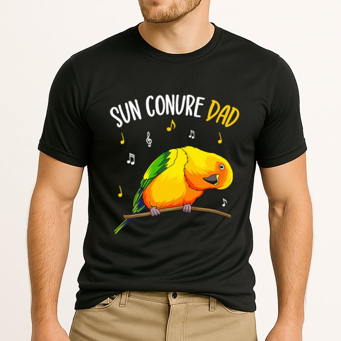 Sun Conure Dad Funny Parrot Bird Lover Performance Shirt