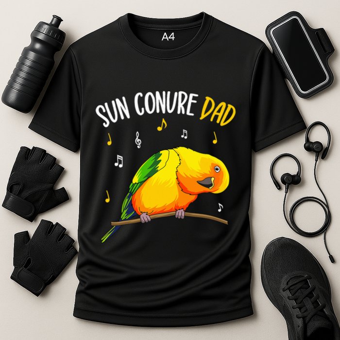 Sun Conure Dad Funny Parrot Bird Lover Performance Shirt