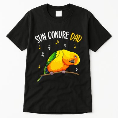 Sun Conure Dad Funny Parrot Bird Lover Tall T-Shirt