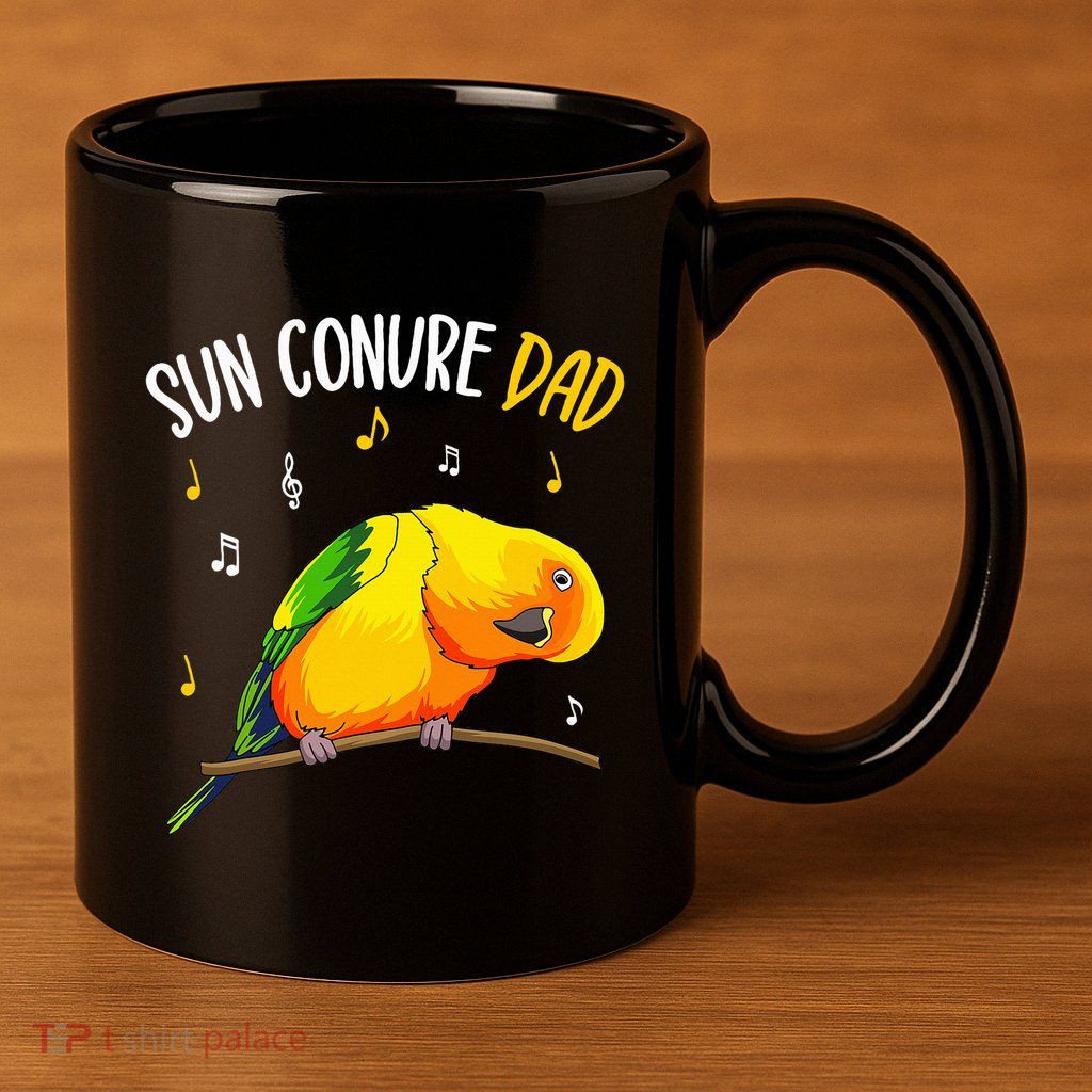 Sun Conure Dad Funny Parrot Bird Lover 11oz C Handle Ceramic Mug