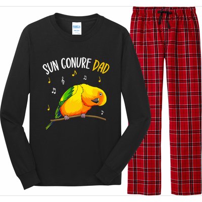 Sun Conure Dad Funny Parrot Bird Lover Long Sleeve Pajama Set