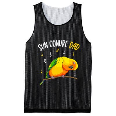 Sun Conure Dad Funny Parrot Bird Lover Mesh Reversible Basketball Jersey Tank