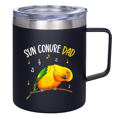 Sun Conure Dad Funny Parrot Bird Lover 12oz Stainless Steel Coffee Mug