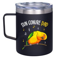 Sun Conure Dad Funny Parrot Bird Lover 12oz Stainless Steel Coffee Mug