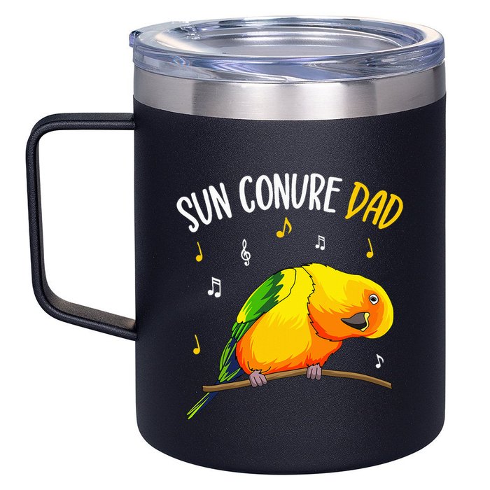Sun Conure Dad Funny Parrot Bird Lover 12oz Stainless Steel Coffee Mug