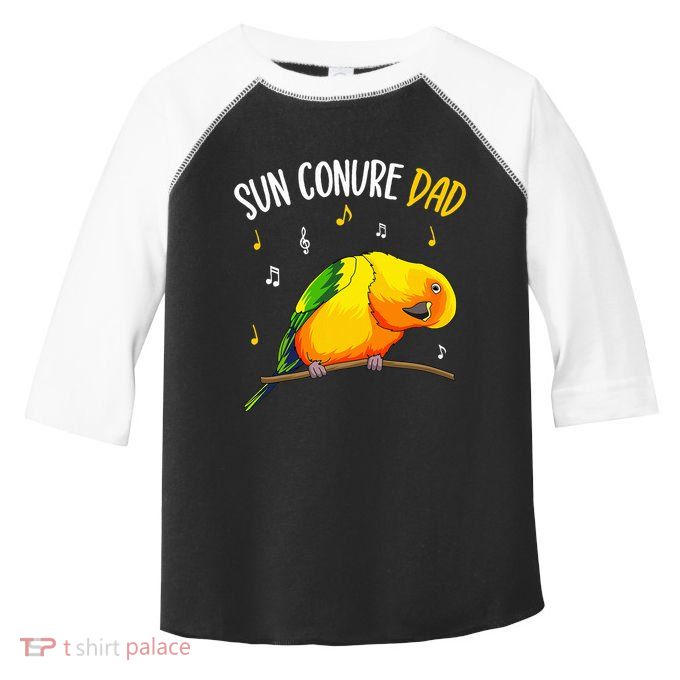 Sun Conure Dad Funny Parrot Bird Lover Toddler Fine Jersey T-Shirt