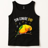 Sun Conure Dad Funny Parrot Bird Lover Tank Top