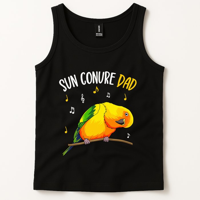 Sun Conure Dad Funny Parrot Bird Lover Tank Top