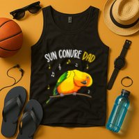 Sun Conure Dad Funny Parrot Bird Lover Tank Top