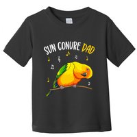 Sun Conure Dad Funny Parrot Bird Lover Toddler T-Shirt
