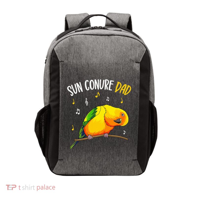 Sun Conure Dad Funny Parrot Bird Lover Vector Backpack